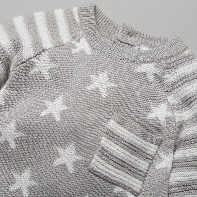 Stars Knitted 2 Piece Outfit