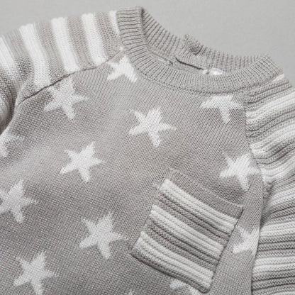 Stars Knitted 2 Piece Outfit